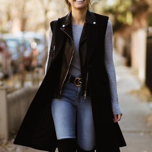 Veronica Beard Dickey Wool Longline Vest